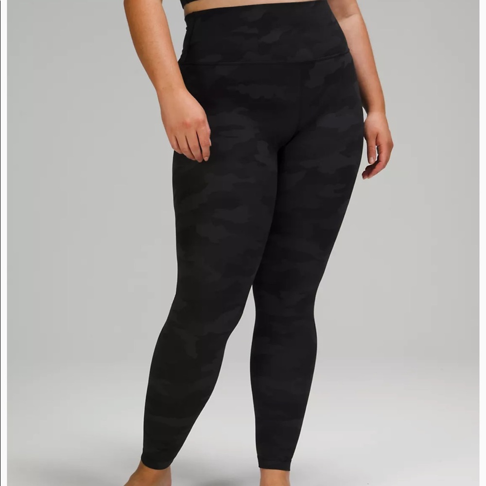 Lululemon Align™ High-Rise Pant 25”- incognito camo multi grey; size 2